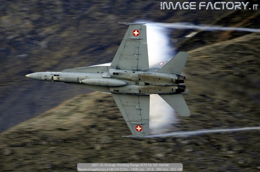 2007-10-10 Axalp Shooting Range 0270 FA-18C Hornet